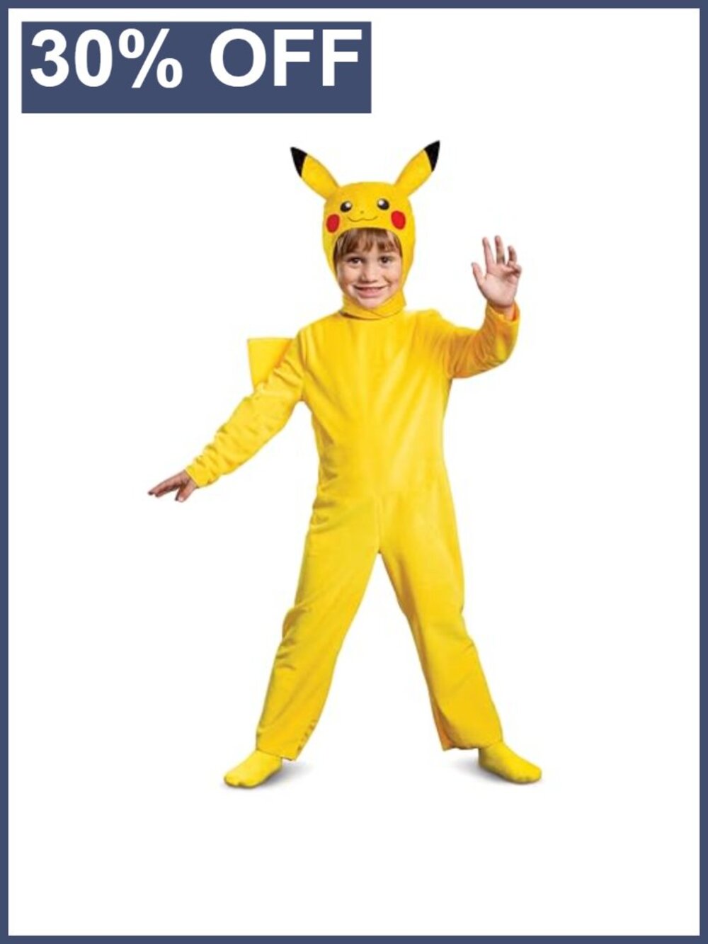 Pokemon Pikachu Toddler Costume Jumpsuit & Hood Kids Cosplay